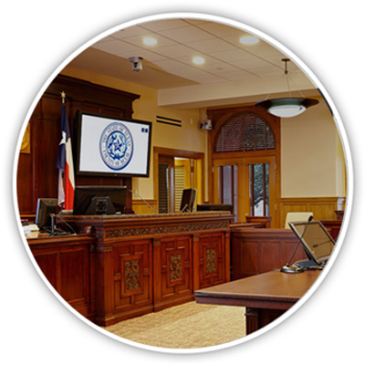 courtroom setup and equipment rental